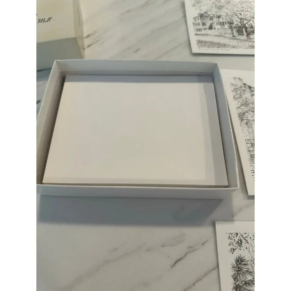 Vintage Charleston Sketches John Moll Note Cards Heritage Art 9 Cards Boxed Set
